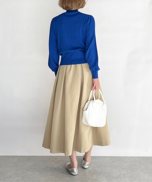 PICCIN（ピッチン）の「Wシャーリングハイネックニット（ニット/セーター・レディース・ホワイト/ブラック/イエロー/ブルー・M）」の20枚目の写真