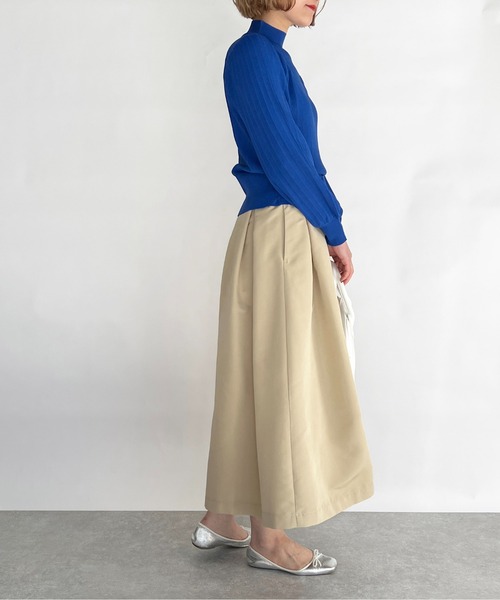 PICCIN（ピッチン）の「Wシャーリングハイネックニット（ニット/セーター・レディース・ホワイト/ブラック/イエロー/ブルー・M）」の19枚目の写真