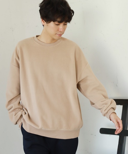 LAKOLE（ラコレ）の「両面フリースプルオーバー / 229812（スウェット・メンズ・ブラック/ベージュ/ブラウン/チャコール・MEDIUM/LARGE/X-LARGE）」の4枚目の写真