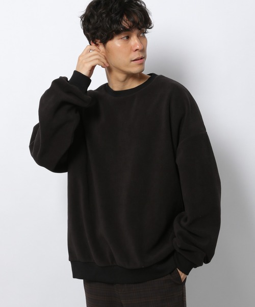 LAKOLE（ラコレ）の「両面フリースプルオーバー / 229812（スウェット・メンズ・ブラック/ベージュ/ブラウン/チャコール・MEDIUM/LARGE/X-LARGE）」の2枚目の写真