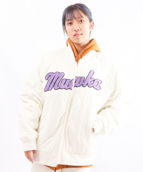 MISHKA(ミシカ)の「【MISHKA】ビッグシルエットキルティングダウンジャケット(ブルゾン・メンズ・ブラック/オフホワイト・M/L)」の2枚目の写真