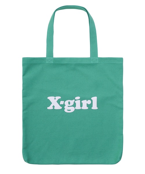 X-girl（エックスガール）の「CANVAS TOTE BAG（トートバッグ・レディース・ホワイト/ブラック/グリーン・ONE SIZE）」の8枚目の写真