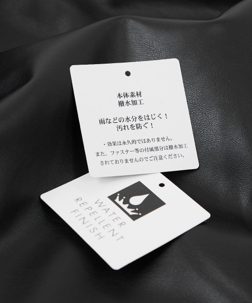 SIDEWAY STANCE（サイドウェイスタンス）の「【SIDEWAY STANCE】PUレザー ビッグシルエット MA-1 ミリタリー ジャケット（MA-1・メンズ・ブラック・LARGE/MEDIUM）」の18枚目の写真