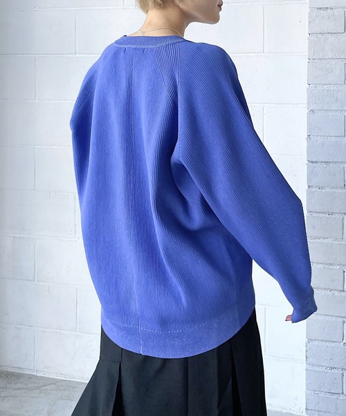 PAGEBOY(ページボーイ)の「クリスピードルマンカーディガン(カーディガン/ボレロ・レディース・グリーン/レッド/パープル/ブラック/オフホワイト・FREE)」の12枚目の写真