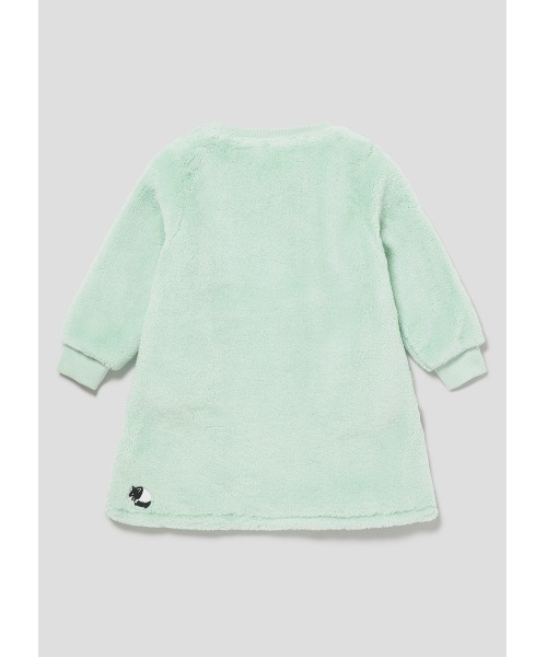 Design Tshirts Store graniph(デザイン ティーシャツ ストア グラニフ)の「ローリングパンダズ|キッズボアAラインワンピース(ワンピース・キッズ・ミント・110/130)」の7枚目の写真