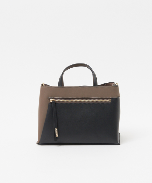 LOWELL things（ロウェル　シングス）の「Slash/仕切りセパレートショルダーミニBAG NEWカラー（トートバッグ・レディース・ライトブルー/アイボリー/キャメル/スミクロ・フリー）」の6枚目の写真