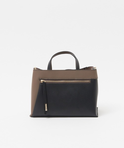 LOWELL things（ロウェル　シングス）の「Slash/仕切りセパレートショルダーミニBAG NEWカラー（トートバッグ・レディース・ライトブルー/アイボリー/キャメル/スミクロ・フリー）」の9枚目の写真