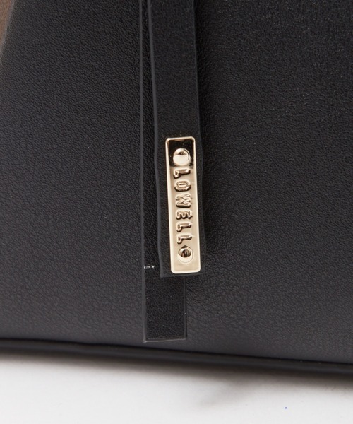 LOWELL things（ロウェル　シングス）の「Slash/仕切りセパレートショルダーミニBAG NEWカラー（トートバッグ・レディース・ライトブルー/アイボリー/キャメル/スミクロ・フリー）」の12枚目の写真