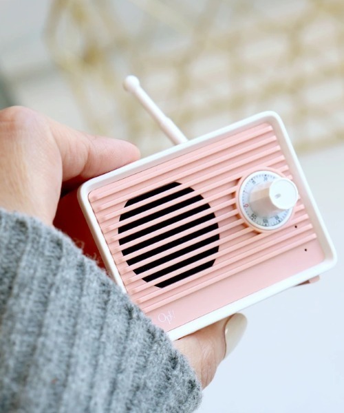 Opt!(オプト)の「〈Opt!/オプト〉Retro Speaker/レトロスピーカー(スピーカー・レディース・ホワイト/ネイビー/ピンク・FREE)」の5枚目の写真