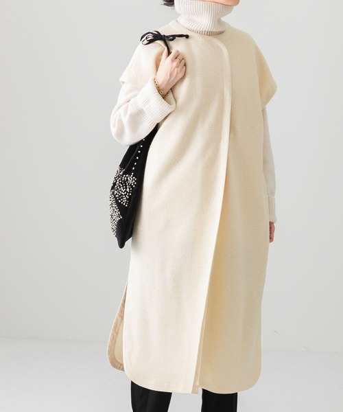 Lee324 かぐれ ウールミルドロングワンピース アイボリー かぐれ（カグレ）の「ウールミルドロングワンピース（ワンピース