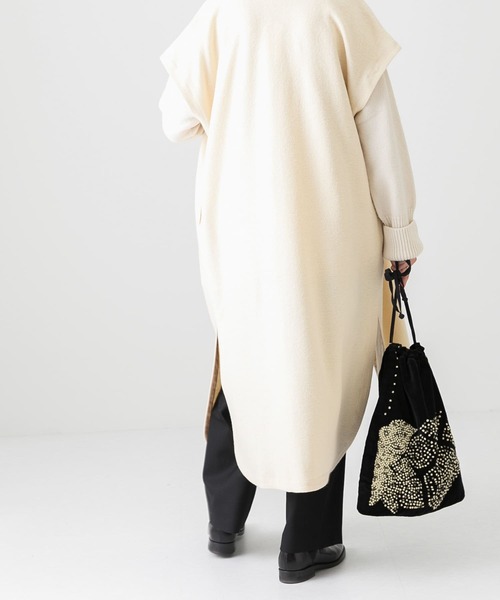 かぐれ ウールミルドロングワンピース アイボリー フリーサイズ kagure