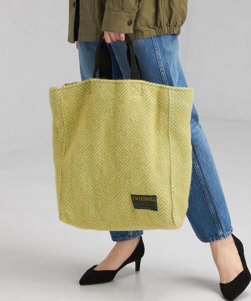 TWEED MILL（ツイードミル）の「【別注】＜TWEEDMILL (ツイードミル) ＞ ラージ トート バッグ（トートバッグ・レディース・その他1/その他3/その他4/その他2・FREE）」の3枚目の写真