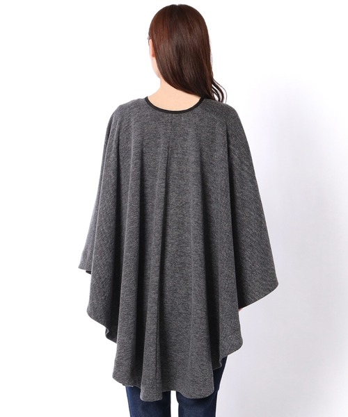 ONEME（ワンム）の「【 ONEME 】 ポタリーパーツポンチョ（ポンチョ・レディース・グレイッシュベージュ/ブラック・FREE）」の10枚目の写真