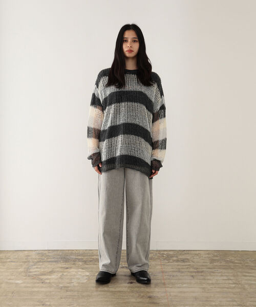 VAPORIZE（ヴェイパライズ）の「VAPORIZE / Monroe 5Pocket Denim Pants（デニムパンツ・メンズ・ライトグレー/ブラック/オフホワイト・X-LARGE/MEDIUM/SMALL/LARGE）」の9枚目の写真