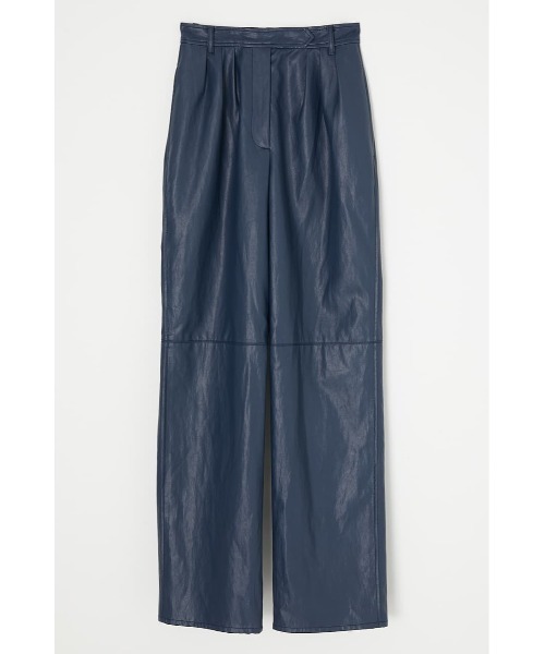 MOUSSY(マウジー)の「FAUX LEATHER FRONT TUCK パンツ(その他パンツ・レディース・ブラウン/ネイビー・0/2/1)」の13枚目の写真