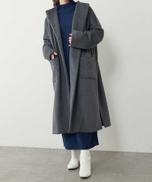 PUAL CE CIN（ピュアルセシン）の「【洗えるニット】ウォッシャブルニットチュニック（ワンピース・レディース・ブラック/ネイビー/レッド/グリーン・FREE）」の16枚目の写真