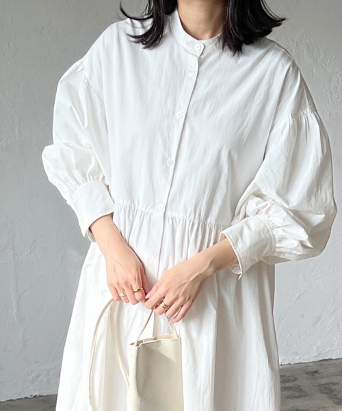 LIAN（リアン）の「2WAYニットベスト×シャツワンピース（シャツワンピース・レディース・オフホワイト/ブラック/ベージュ・FREE）」の20枚目の写真