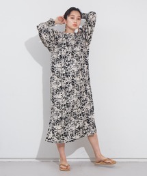 NOMINE | 2WAY袖ボリューム柄ワンピース(ワンピース)