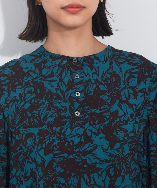 NOMINE（ノミネ）の「2WAY袖ボリューム柄ワンピース（ワンピース・レディース・グリーン/アイボリー/イエロー/ダークグリーン・フリー）」の16枚目の写真