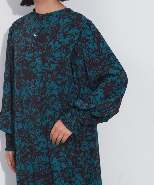 NOMINE（ノミネ）の「2WAY袖ボリューム柄ワンピース（ワンピース・レディース・グリーン/アイボリー/イエロー/ダークグリーン・フリー）」の17枚目の写真