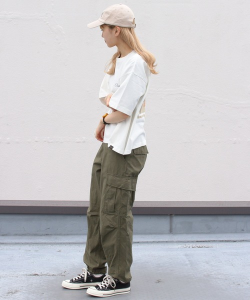 PENDLETON（ペンドルトン）の「PENDLETON/ペンドルトン　ショートレングスTEE　SHORT LENGTH TEE　2275-8111（Tシャツ/カットソー・レディース・オフホワイト/ミント/ライトベージュ・FREE）」の7枚目の写真