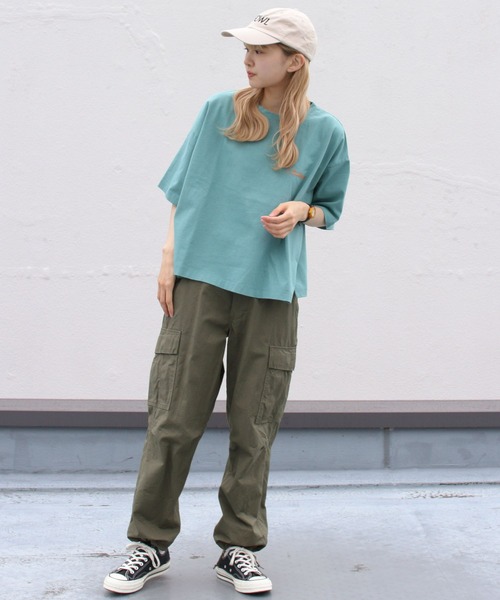 PENDLETON（ペンドルトン）の「PENDLETON/ペンドルトン　ショートレングスTEE　SHORT LENGTH TEE　2275-8111（Tシャツ/カットソー・レディース・オフホワイト/ミント/ライトベージュ・FREE）」の13枚目の写真