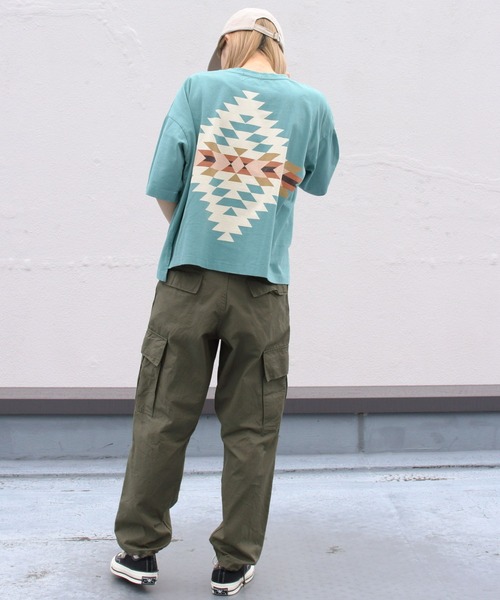 PENDLETON（ペンドルトン）の「PENDLETON/ペンドルトン　ショートレングスTEE　SHORT LENGTH TEE　2275-8111（Tシャツ/カットソー・レディース・オフホワイト/ミント/ライトベージュ・FREE）」の14枚目の写真