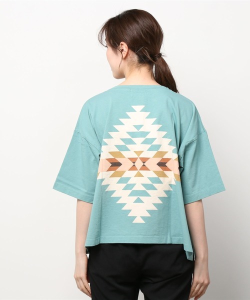 PENDLETON（ペンドルトン）の「PENDLETON/ペンドルトン　ショートレングスTEE　SHORT LENGTH TEE　2275-8111（Tシャツ/カットソー・レディース・オフホワイト/ミント/ライトベージュ・FREE）」の15枚目の写真