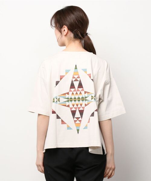 PENDLETON（ペンドルトン）の「PENDLETON/ペンドルトン　ショートレングスTEE　SHORT LENGTH TEE　2275-8111（Tシャツ/カットソー・レディース・オフホワイト/ミント/ライトベージュ・FREE）」の21枚目の写真