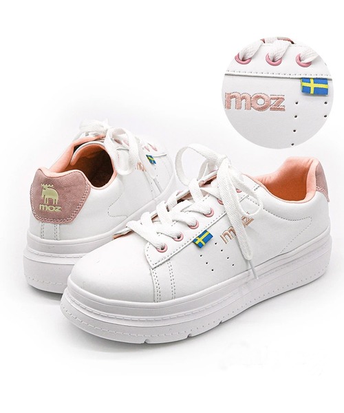 moz（モズ）の「moz(モズ)厚底 ボリュームソールスニーカー（スニーカー・レディース・ベージュ/ブラック/ブルー/ピンク・LL/M/L/S）」の4枚目の写真