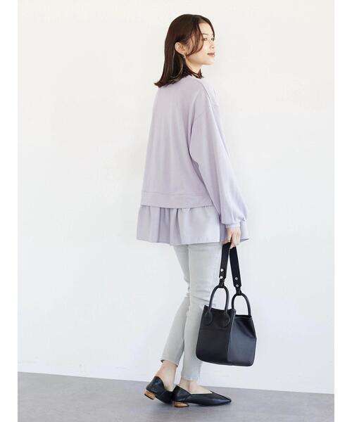 Green　Parks（グリーンパークス）の「ピグメントスキニーパンツ＊（その他パンツ・レディース・ライトグレー/ベージュ・S/M/L）」の20枚目の写真