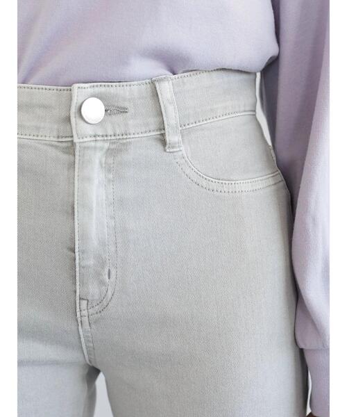 Green　Parks（グリーンパークス）の「ピグメントスキニーパンツ＊（その他パンツ・レディース・ライトグレー/ベージュ・S/M/L）」の15枚目の写真
