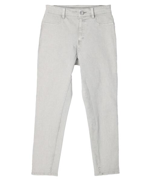 Green　Parks（グリーンパークス）の「ピグメントスキニーパンツ＊（その他パンツ・レディース・ライトグレー/ベージュ・S/M/L）」の9枚目の写真