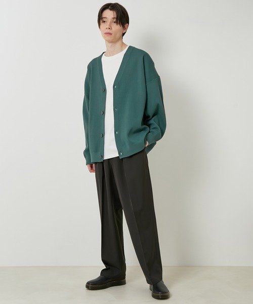 JUNRED(ジュンレッド)の「リブニットオーバーサイズカーディガン(カーディガン/ボレロ・メンズ・チャコールグレー/ライトグレー/グリーン/ブルー系その他4/ベージュ系その他・S/M/L)」の8枚目の写真