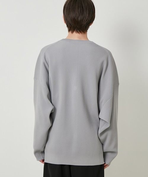 JUNRED(ジュンレッド)の「リブニットオーバーサイズカーディガン(カーディガン/ボレロ・メンズ・チャコールグレー/ライトグレー/グリーン/ブルー系その他4/ベージュ系その他・S/M/L)」の13枚目の写真