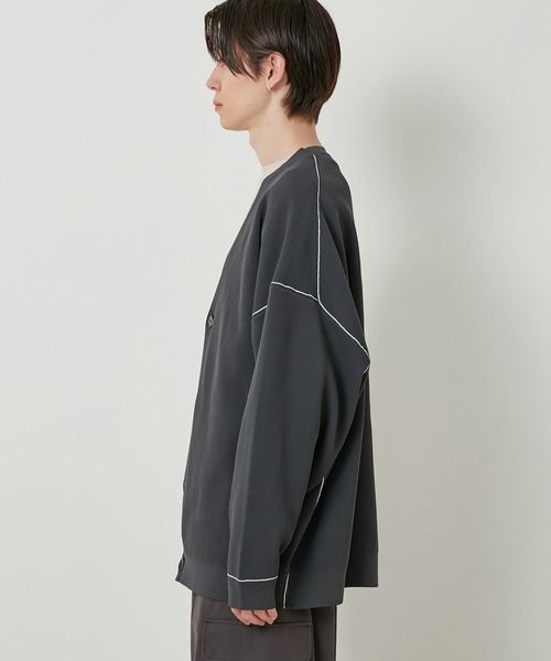 JUNRED(ジュンレッド)の「リブニットオーバーサイズカーディガン(カーディガン/ボレロ・メンズ・チャコールグレー/ライトグレー/グリーン/ブルー系その他4/ベージュ系その他・S/M/L)」の20枚目の写真