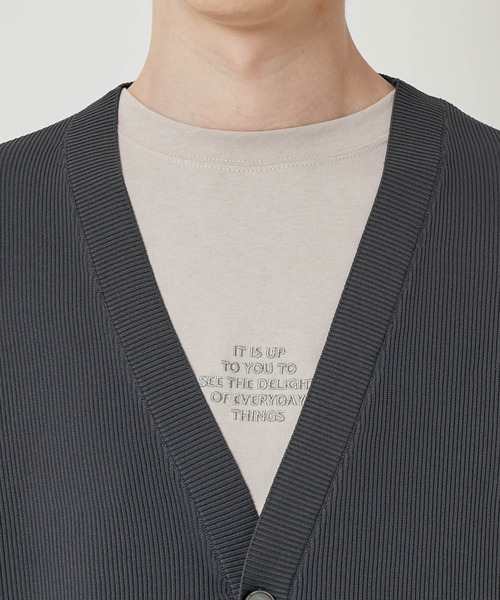 JUNRED(ジュンレッド)の「リブニットオーバーサイズカーディガン(カーディガン/ボレロ・メンズ・チャコールグレー/ライトグレー/グリーン/ブルー系その他4/ベージュ系その他・S/M/L)」の22枚目の写真