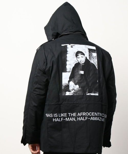 L.H.P（エルエイチピー）の「LOOSE×Nas/ルーズ×ナズ/フォトプリントM-65（ミリタリージャケット・メンズ・ブラック・SMALL/MEDIUM/LARGE/X-LARGE）」の11枚目の写真