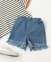 CIAOPANIC TYPY | 【KIDS】【TYPY DENIM】フリンジデニムショートパンツ(デニムパンツ)