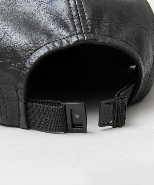 glabella（グラベラ）の「ヴィンテージレザー風 フェイクレザー ジェットキャップ / キャップ（キャップ・メンズ・ブラック・FREE）」の18枚目の写真