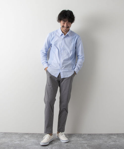 NOLLEY'S goodman（ノーリーズグッドマン）の「ブロード切り替えシャツ(さりげなくオシャレな爽やかシャツ)（シャツ/ブラウス・メンズ・ブルー系その他3/ブルー系その他7・MEDIUM/LARGE/SMALL/X-LARGE）」の6枚目の写真