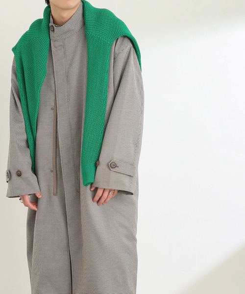 SENSE OF PLACE by URBAN RESEARCH（センスオブプレイスバイアーバンリサーチ）の「チェックスタンドカラーモッズコート（モッズコート・メンズ・ベージュ・MEDIUM/LARGE）」の18枚目の写真