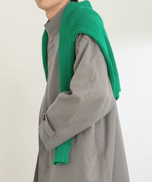 SENSE OF PLACE by URBAN RESEARCH（センスオブプレイスバイアーバンリサーチ）の「チェックスタンドカラーモッズコート（モッズコート・メンズ・ベージュ・MEDIUM/LARGE）」の10枚目の写真