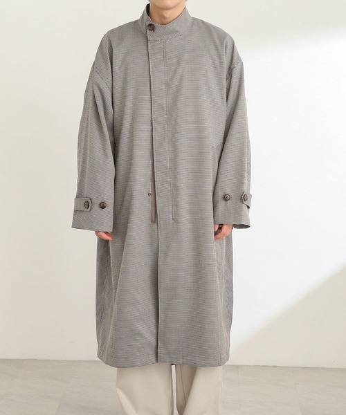 SENSE OF PLACE by URBAN RESEARCH（センスオブプレイスバイアーバンリサーチ）の「チェックスタンドカラーモッズコート（モッズコート・メンズ・ベージュ・MEDIUM/LARGE）」の19枚目の写真