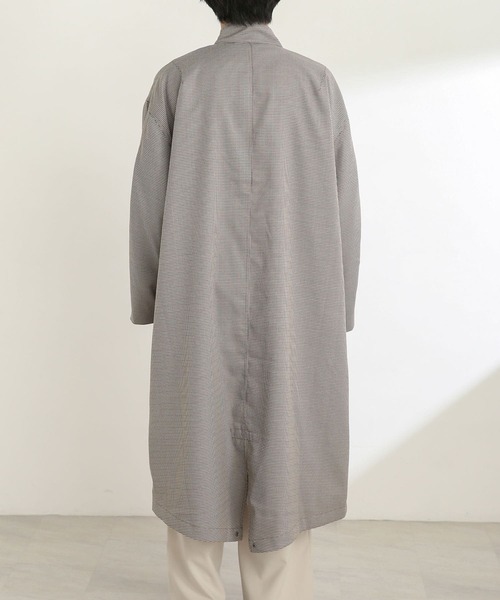 SENSE OF PLACE by URBAN RESEARCH（センスオブプレイスバイアーバンリサーチ）の「チェックスタンドカラーモッズコート（モッズコート・メンズ・ベージュ・MEDIUM/LARGE）」の11枚目の写真