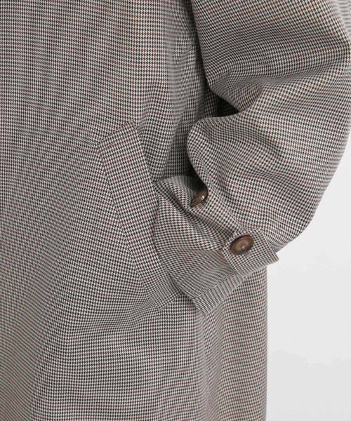 SENSE OF PLACE by URBAN RESEARCH（センスオブプレイスバイアーバンリサーチ）の「チェックスタンドカラーモッズコート（モッズコート・メンズ・ベージュ・MEDIUM/LARGE）」の9枚目の写真