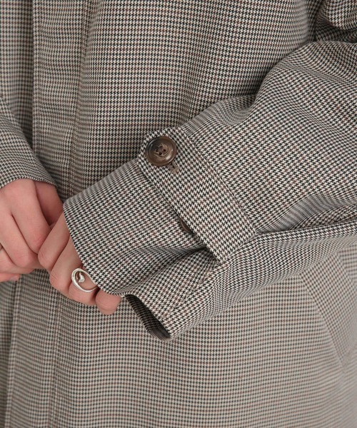 SENSE OF PLACE by URBAN RESEARCH（センスオブプレイスバイアーバンリサーチ）の「チェックスタンドカラーモッズコート（モッズコート・メンズ・ベージュ・MEDIUM/LARGE）」の20枚目の写真