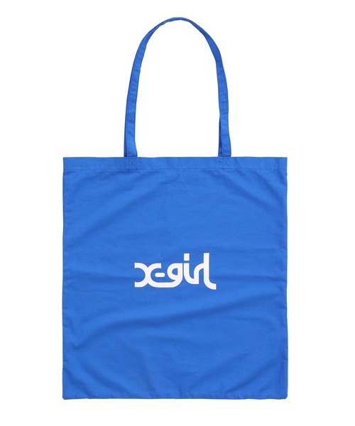 X-girl(エックスガール)の「MILLS LOGO TOTE BAG/ミルズロゴ トートバッグ(トートバッグ・レディース・ホワイト/ベージュ/ブルー・ONE SIZE)」の18枚目の写真