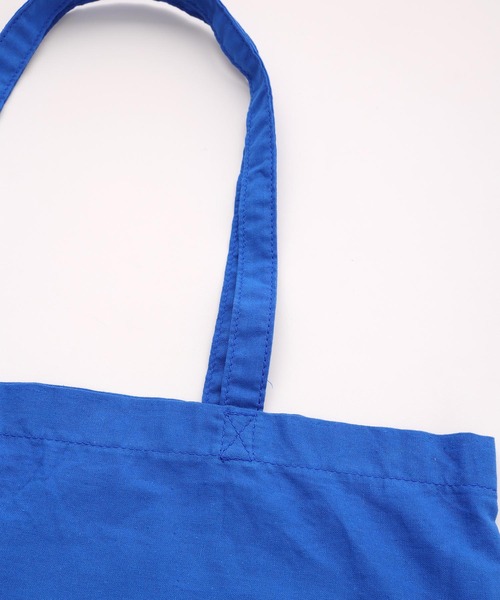 X-girl(エックスガール)の「MILLS LOGO TOTE BAG/ミルズロゴ トートバッグ(トートバッグ・レディース・ホワイト/ベージュ/ブルー・ONE SIZE)」の10枚目の写真