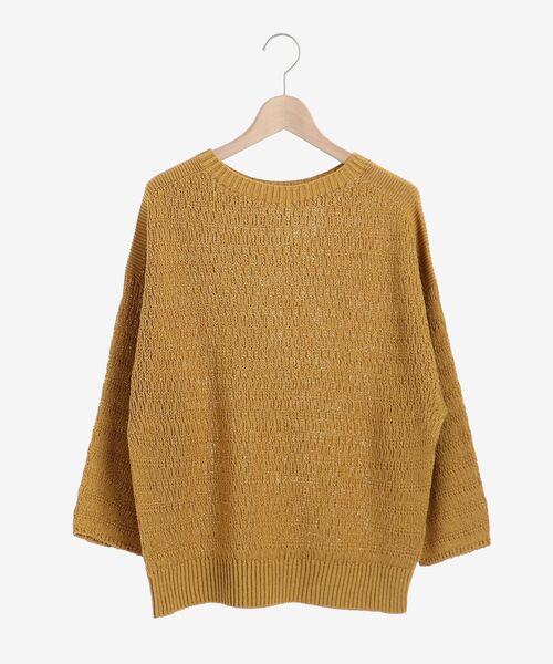 le.coeur blanc(ルクールブラン)の「ストローヤーンスカシアミニット(ニット/セーター・レディース・ベージュ/イエロー・38)」の20枚目の写真
